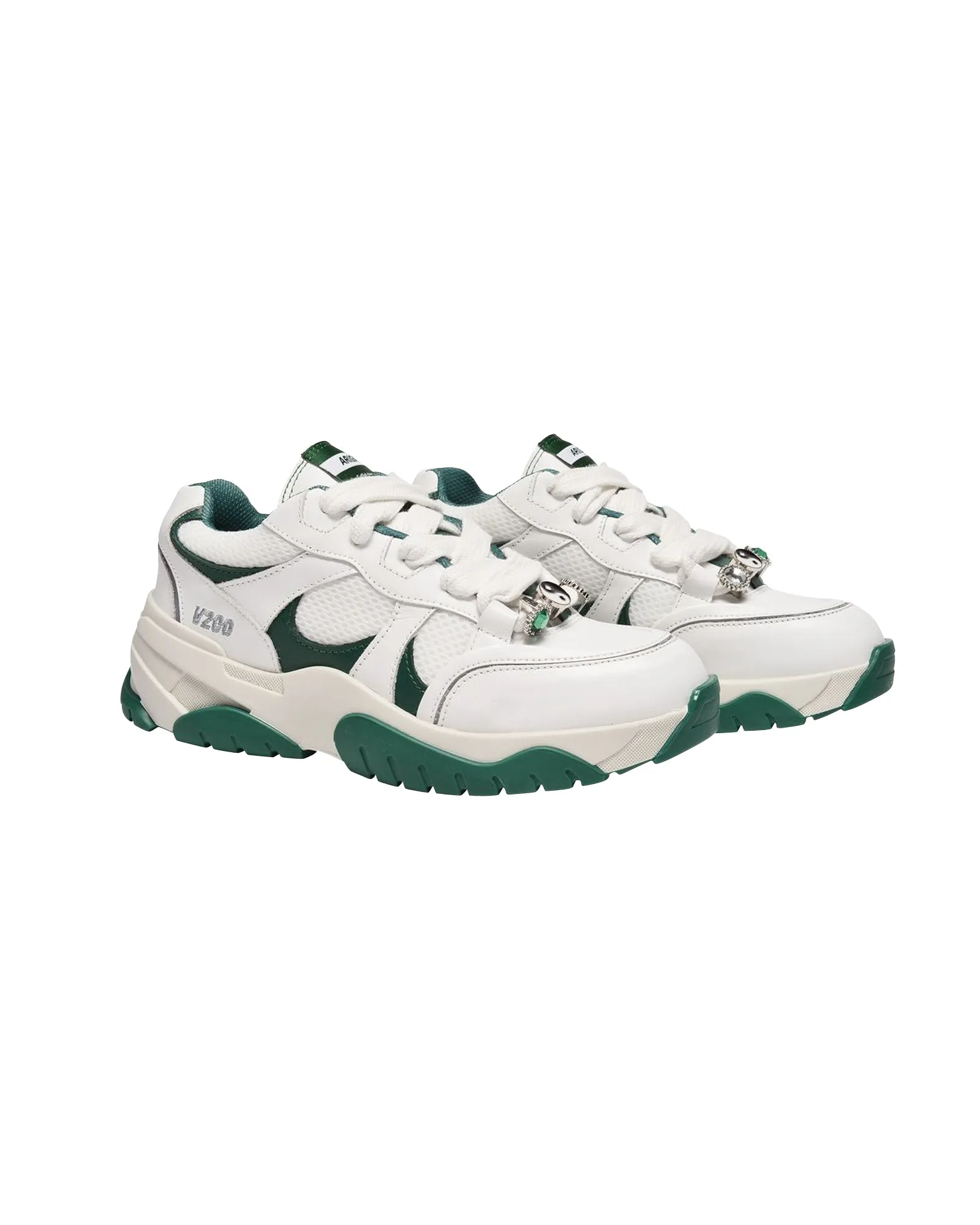 Catfish Sneakers - Axel Arigato -  White/Green Kale - Leather