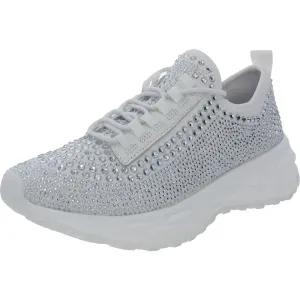 Cease Womens Rhinestone Textured Casual and Fashion Sneakers