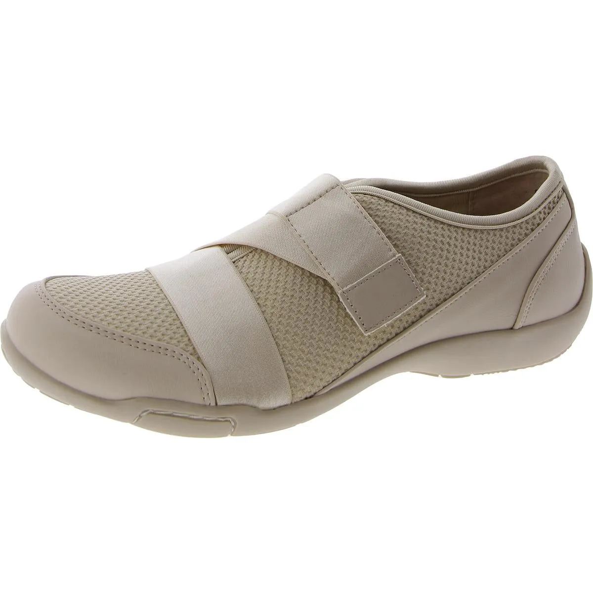 Cherry Womens Metallic Flat Slip-On Sneakers