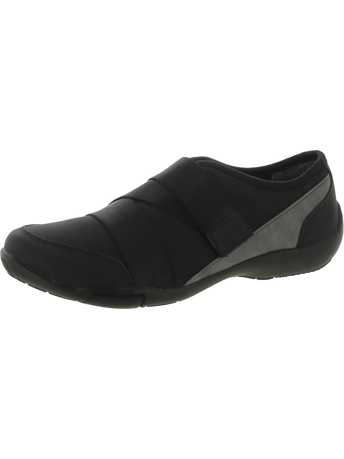 Cherry Womens Metallic Flat Slip-On Sneakers