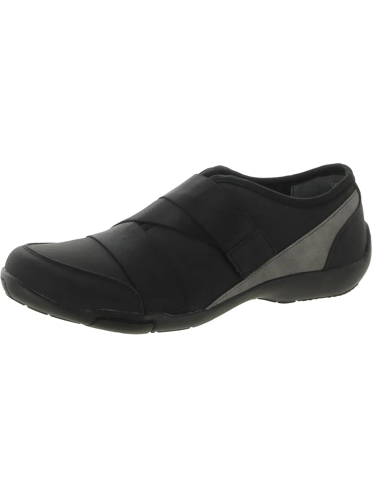 Cherry Womens Metallic Flat Slip-On Sneakers
