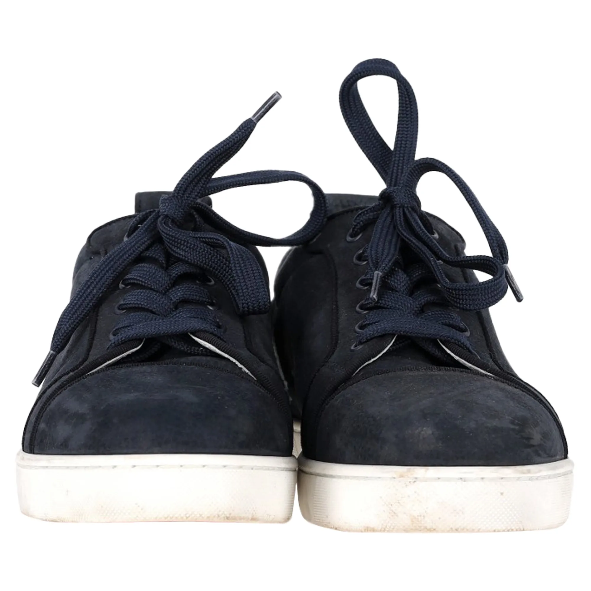 Christian Louboutin Louis Junior Sneakers in Navy Blue Leather