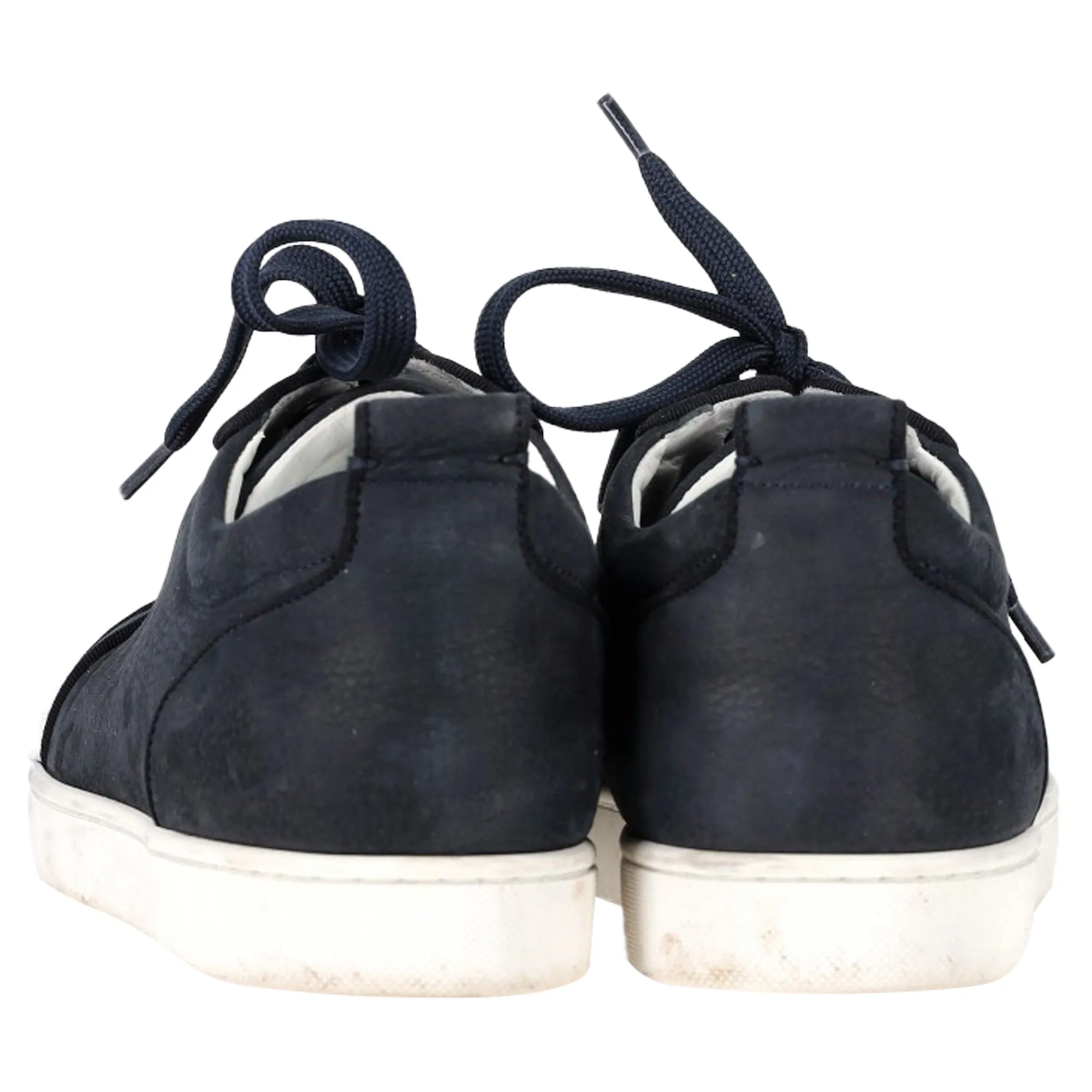 Christian Louboutin Louis Junior Sneakers in Navy Blue Leather