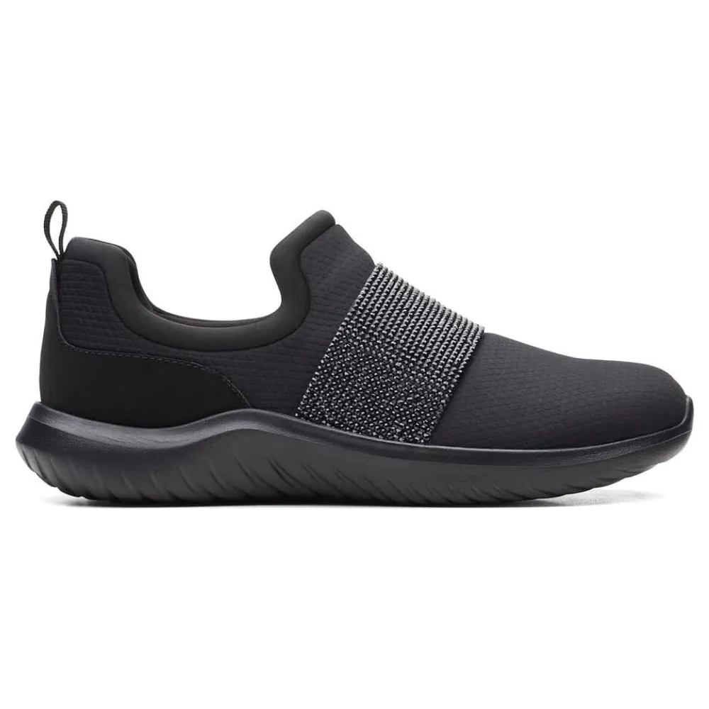 Clarks Nova Way Black/Black Slip-On (Women's)