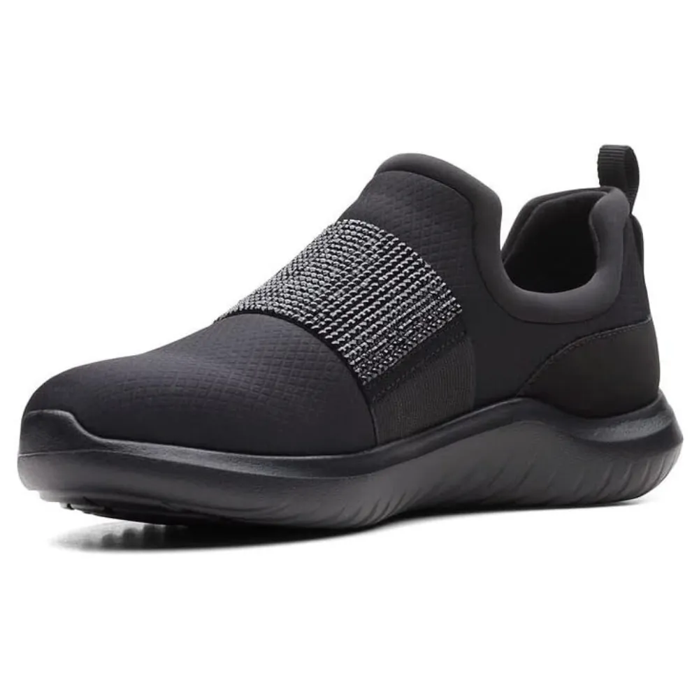 Clarks Nova Way Black/Black Slip-On (Women's)