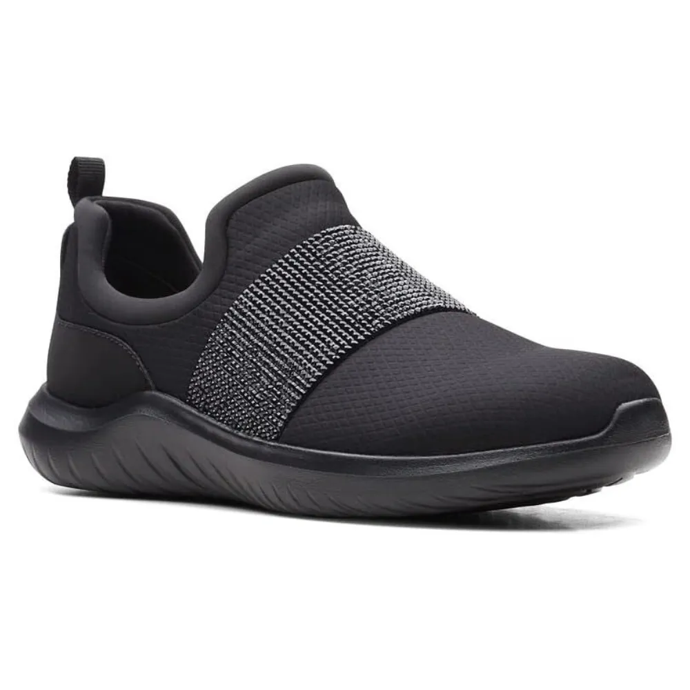 Clarks Nova Way Black/Black Slip-On (Women's)