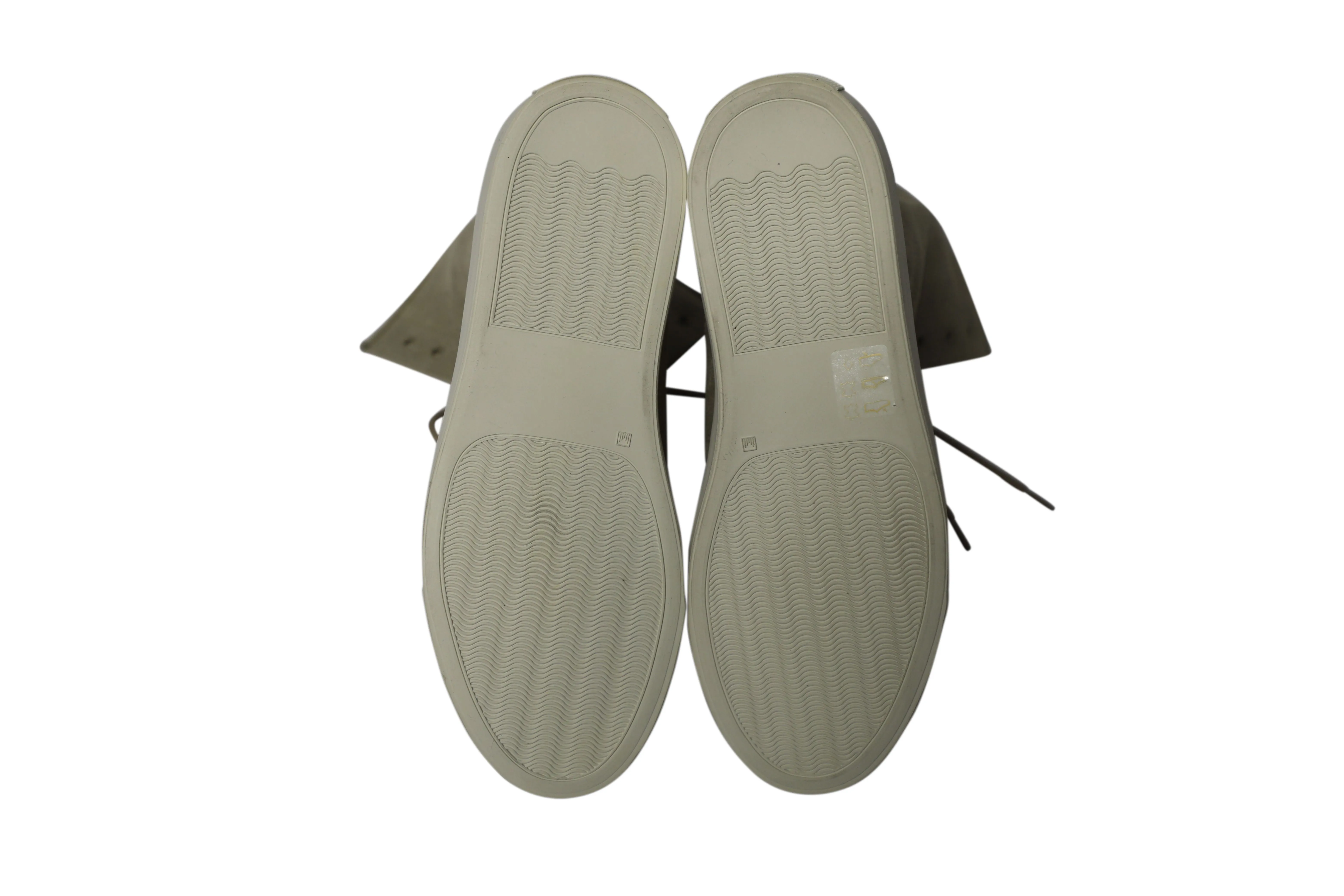 Common Projects Tournament Shearling High-Top Sneakers in Grey Suede