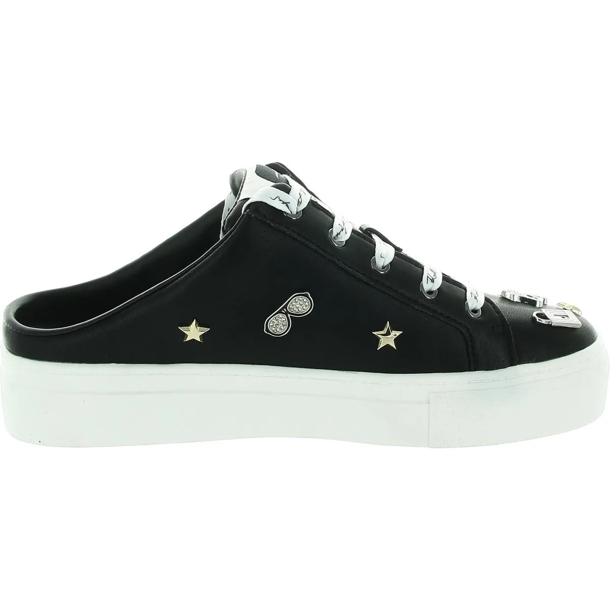 Cordelia Sneaker Mules Womens Embellished Leather Casual And Fashion Sneakers