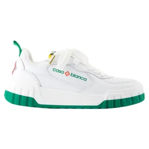 Court Sneakers - Casablanca - Leather - White/Green
