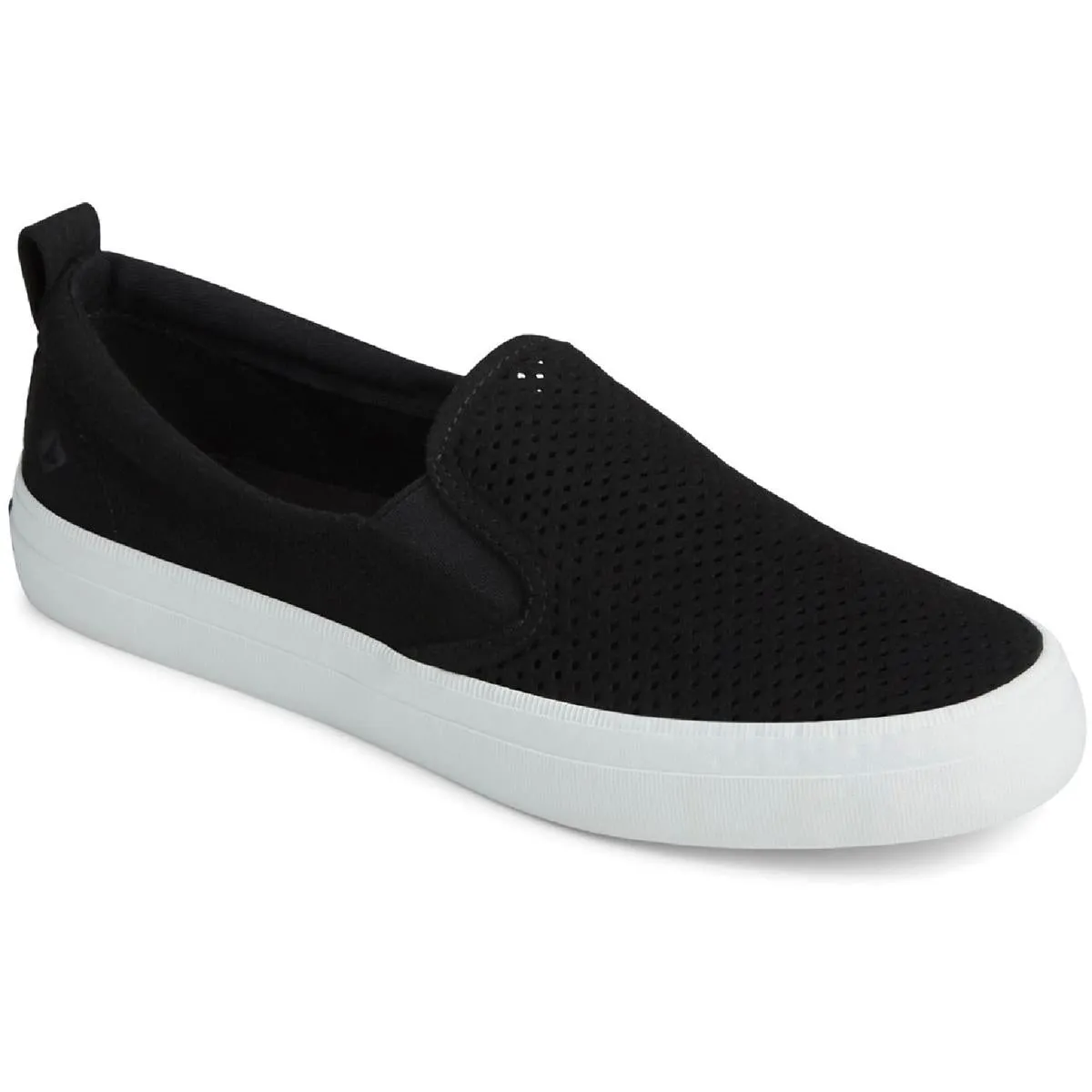 Crest Womens Perforated Laceless Slip-On Sneakers