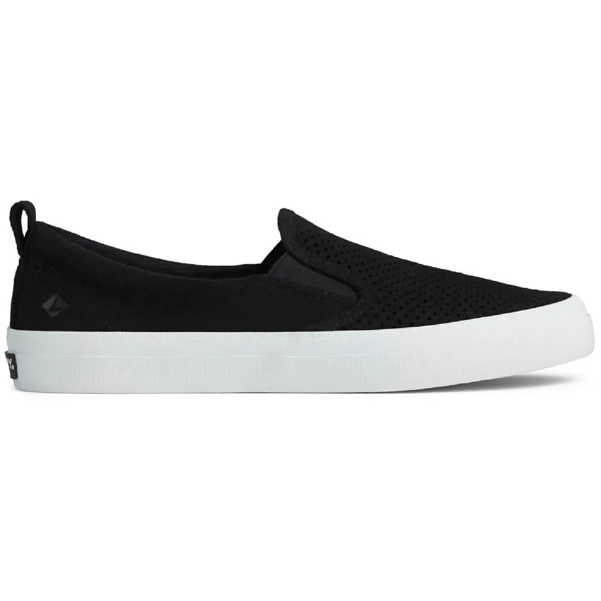 Crest Womens Perforated Laceless Slip-On Sneakers
