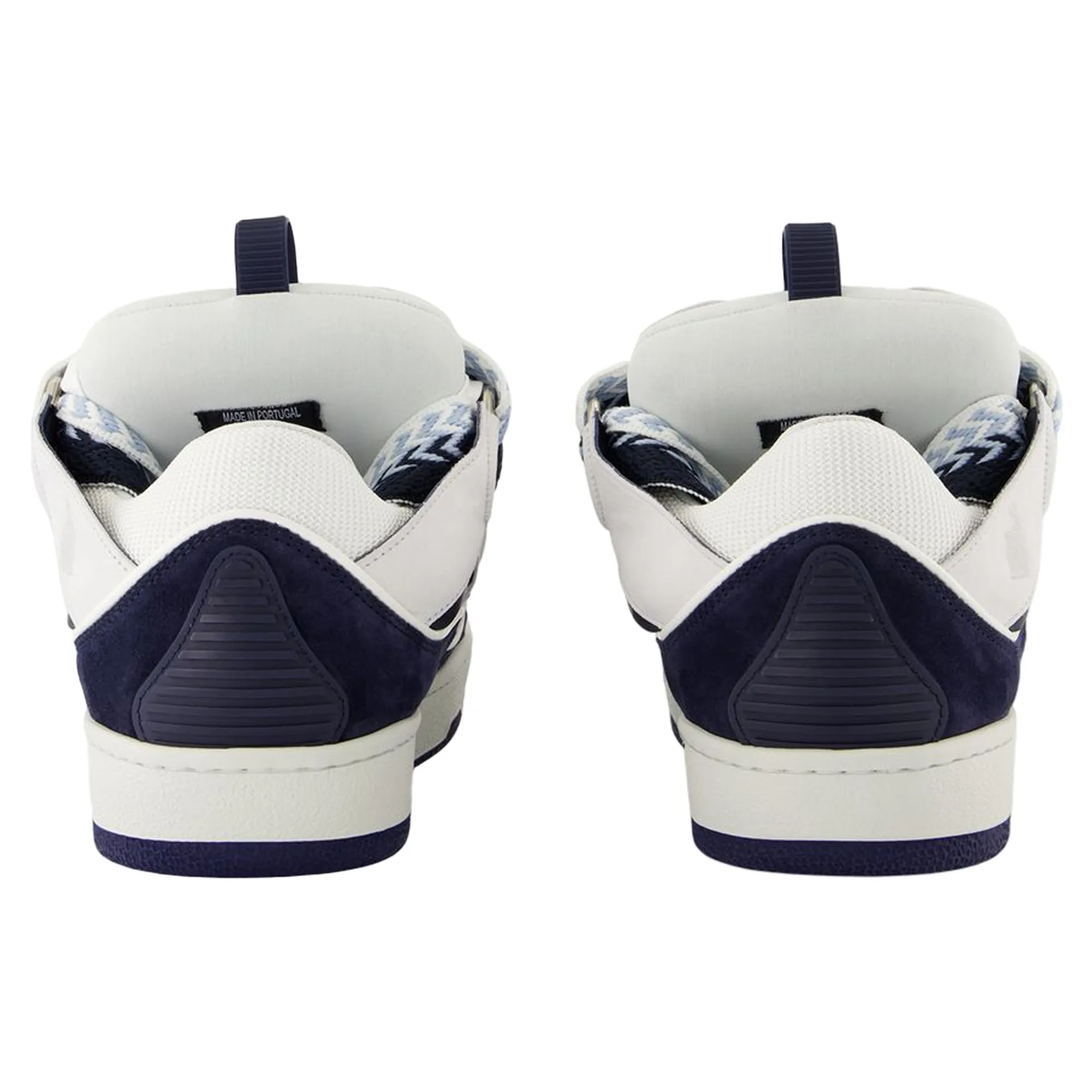 Curb Sneakers - Lanvin - Leather - White/Blue