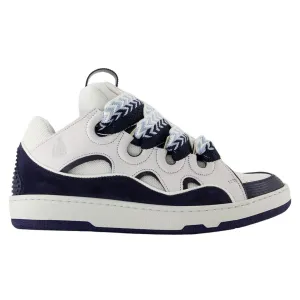 Curb Sneakers - Lanvin - Leather - White/Blue