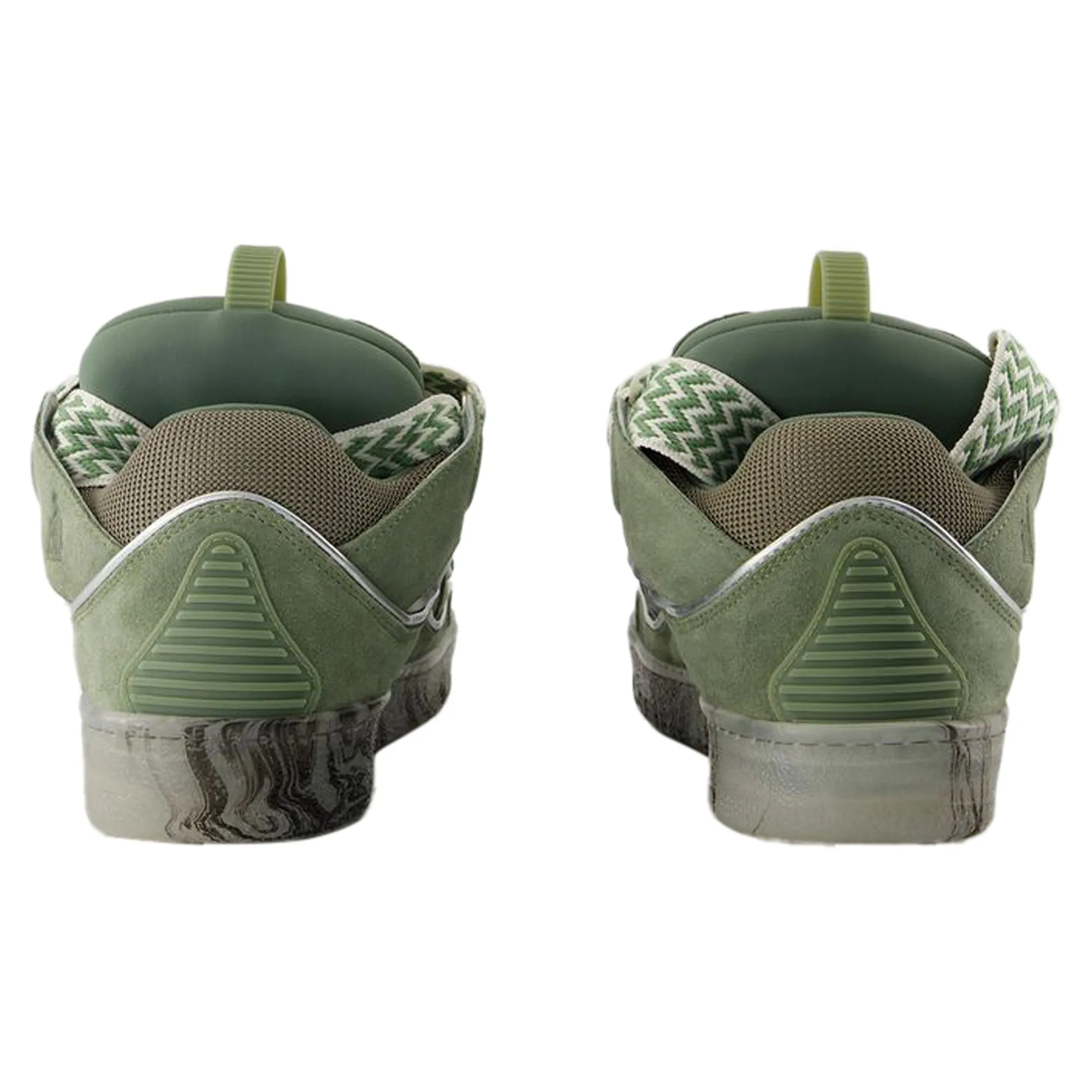 Curb Sneakers - Lanvin - Synthetic - Green/Silver