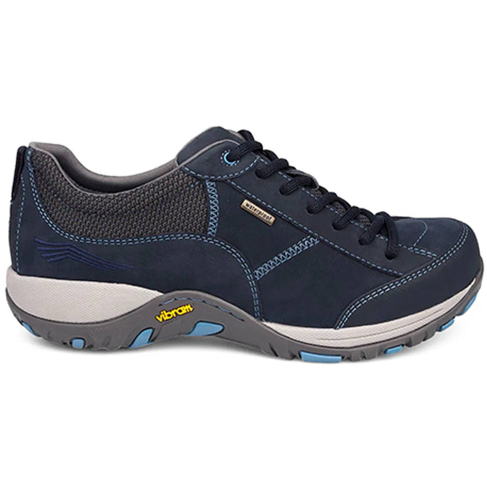 Dansko Paisley Navy Waterproof Milled Nubuck Shoe (Women's)