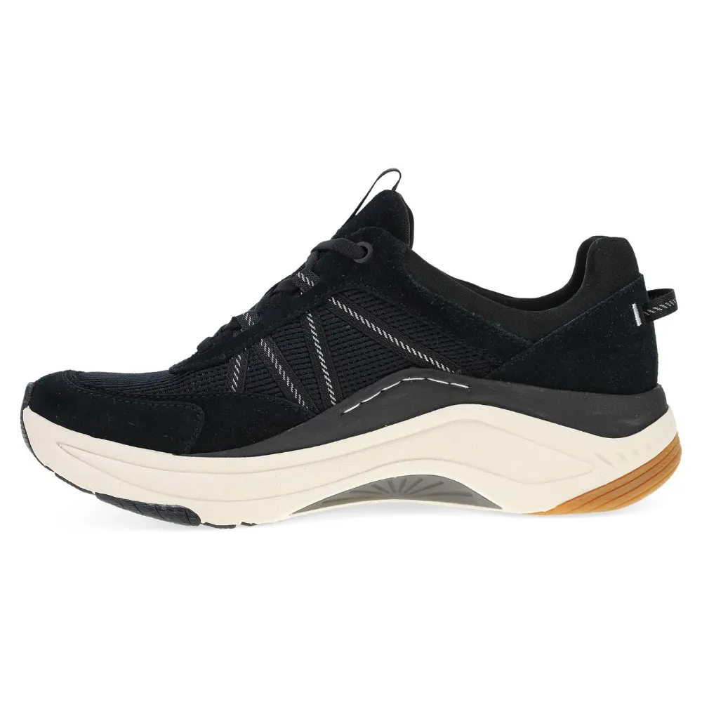 Dansko Poppy Black Suede Sneaker (Women's)