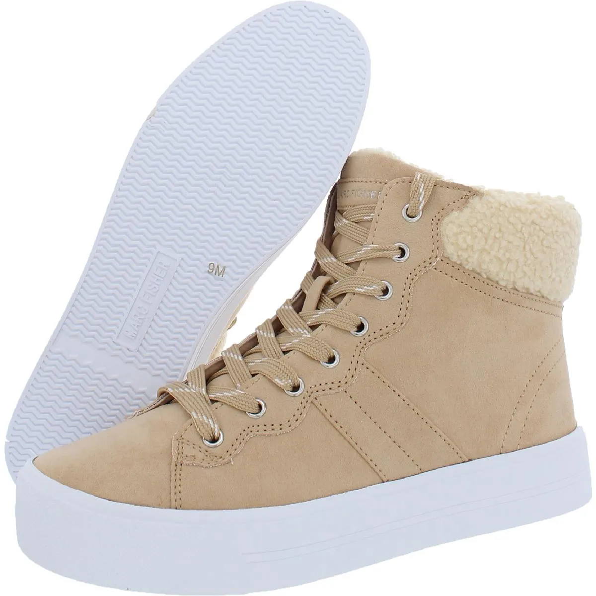Dapyr Womens Faux Suede High Top Casual and Fashion Sneakers