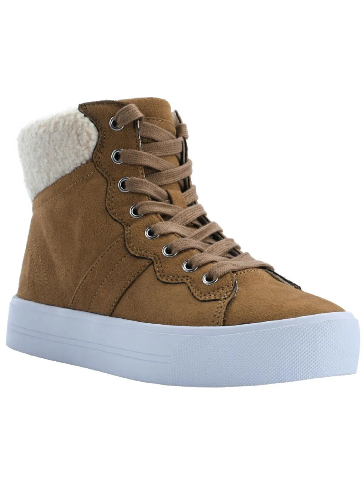 Dapyr Womens Faux Suede High Top Casual and Fashion Sneakers