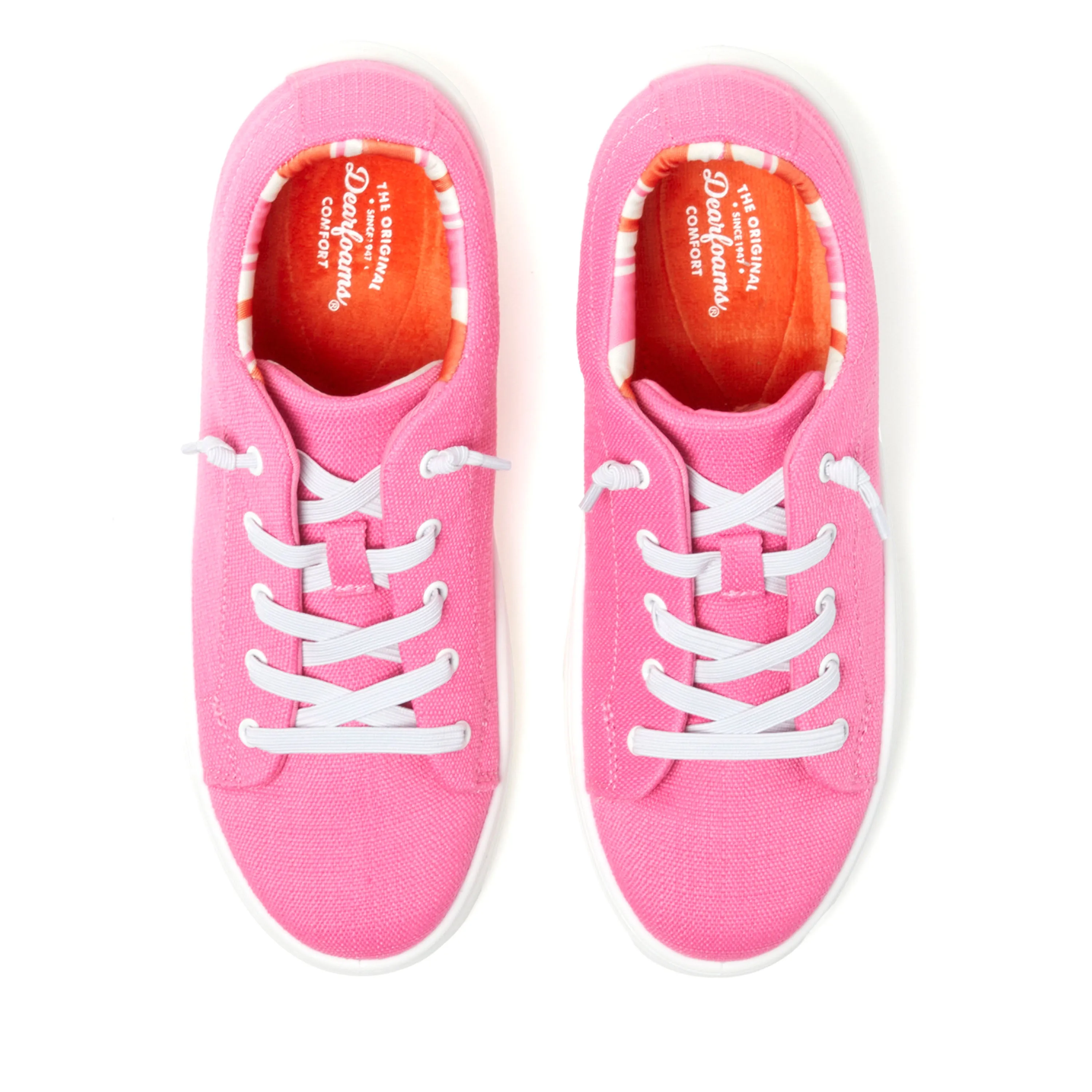 Dearfoams Women's Mabel Woven Slip On Sneaker