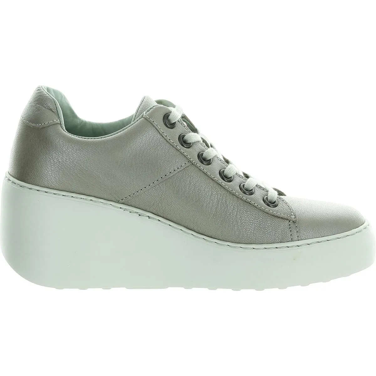 DELF 580 Fly Womens Metallic Leather Casual And Fashion Sneakers