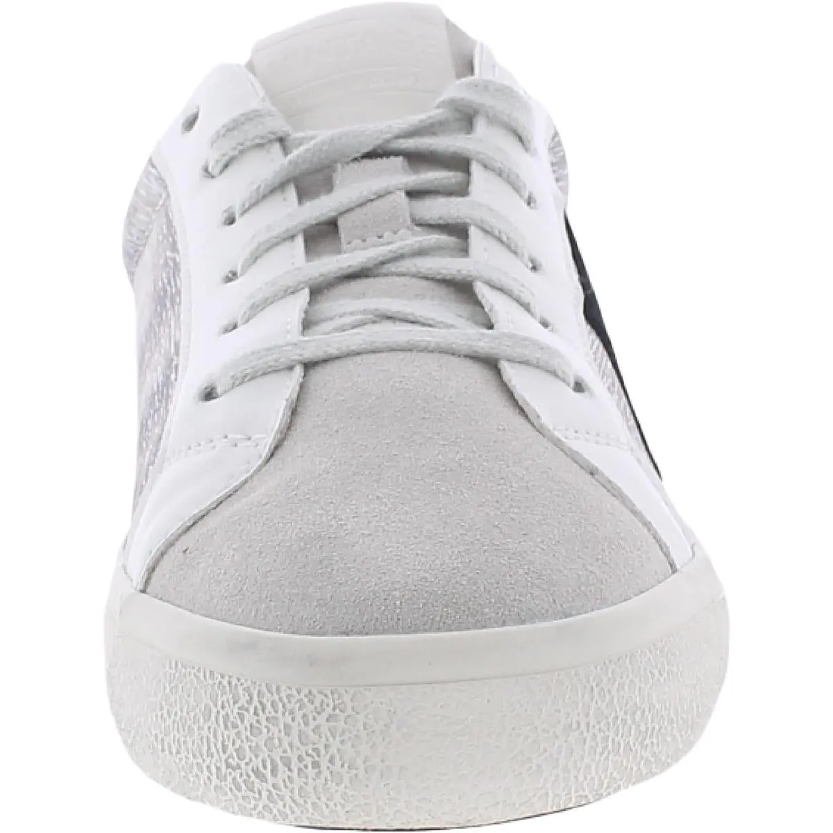 Dray Womens Leather Metallic Casual and Fashion Sneakers