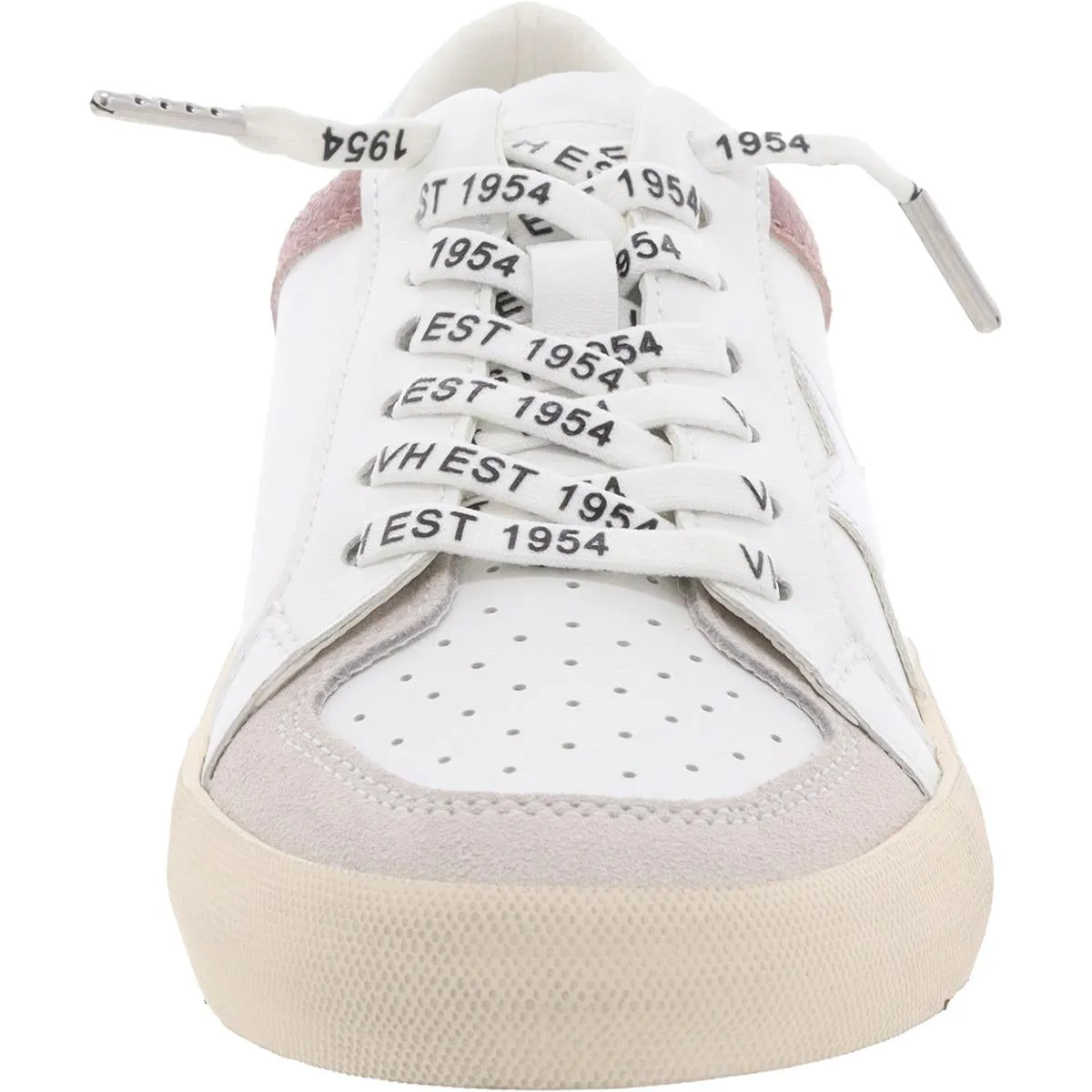 EDGEMOORE Womens Mixed Media Leather Casual And Fashion Sneakers