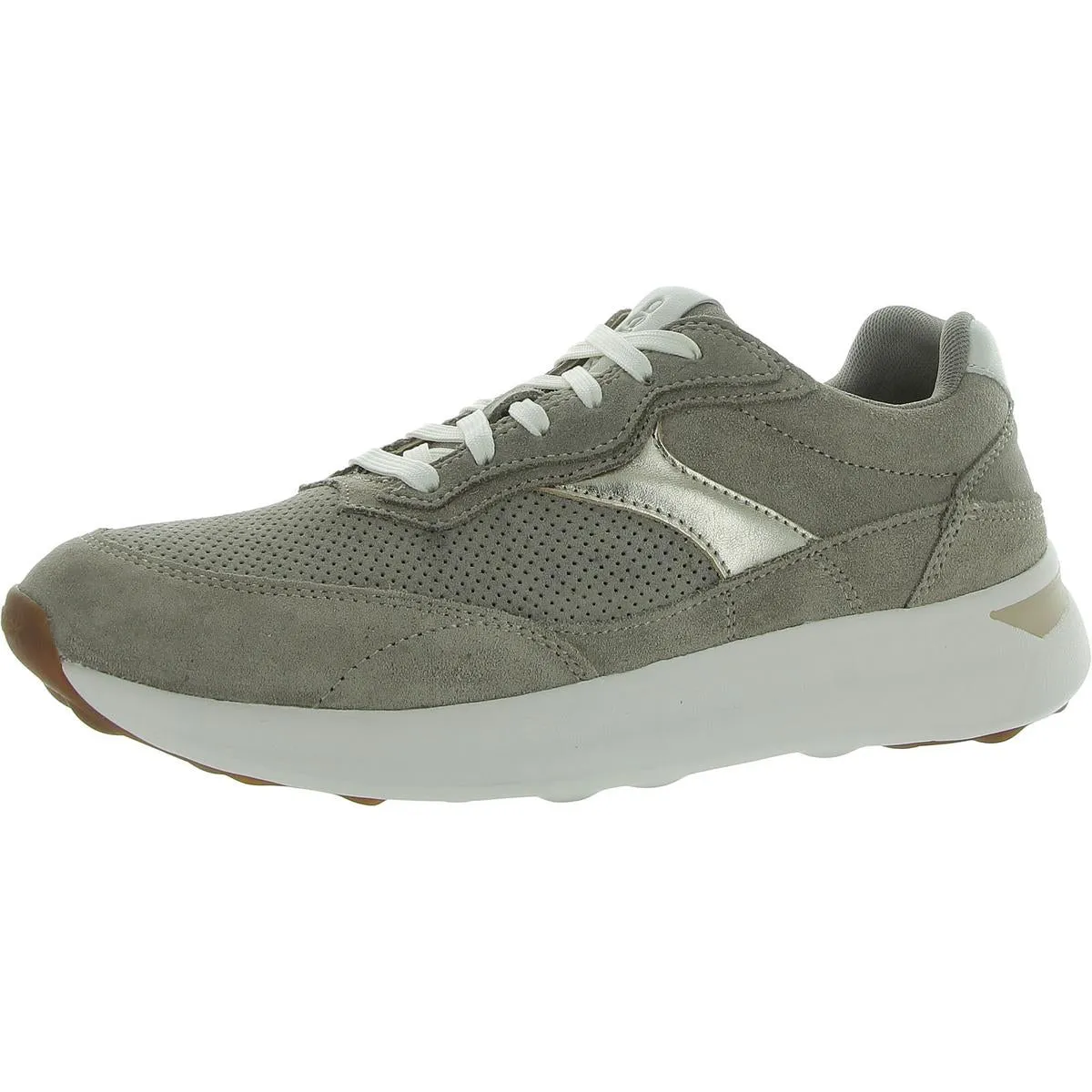 Emily Womens Suede Metallic Casual And Fashion Sneakers