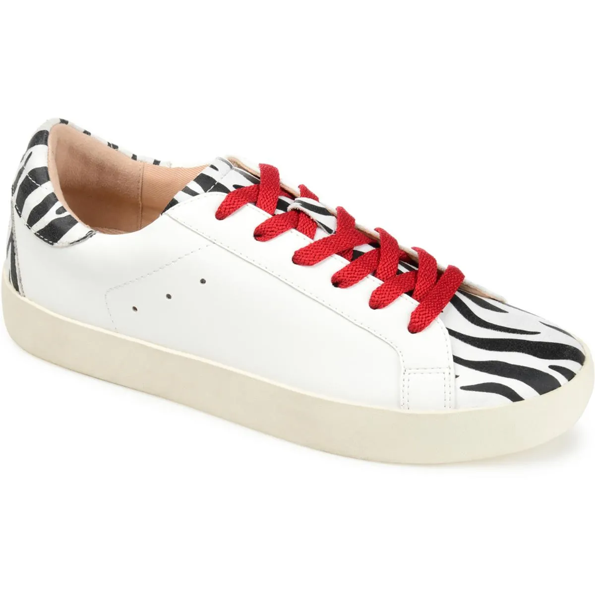 Erica Womens Faux Leather Fashion Sneakers
