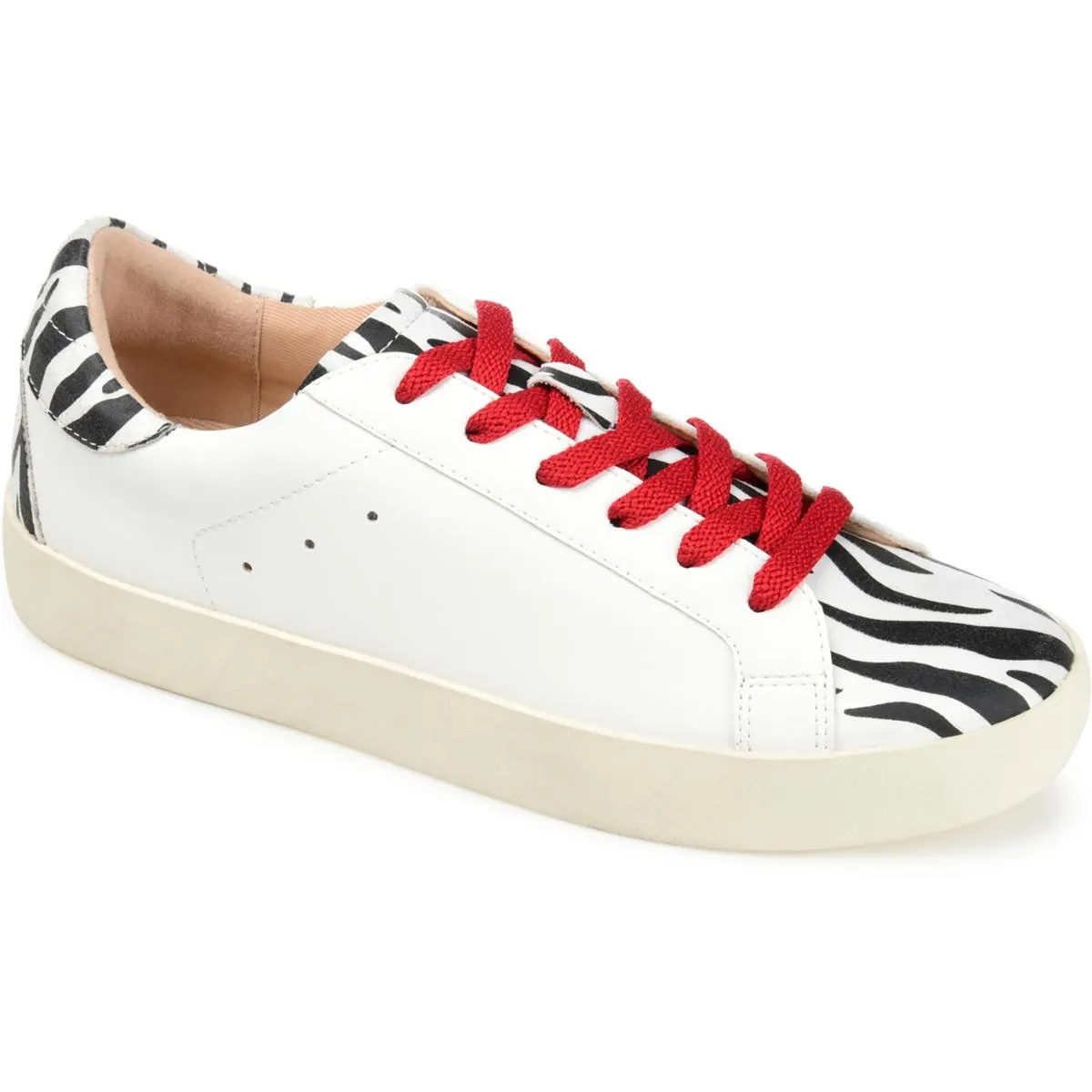 Erica Womens Faux Leather Fashion Sneakers