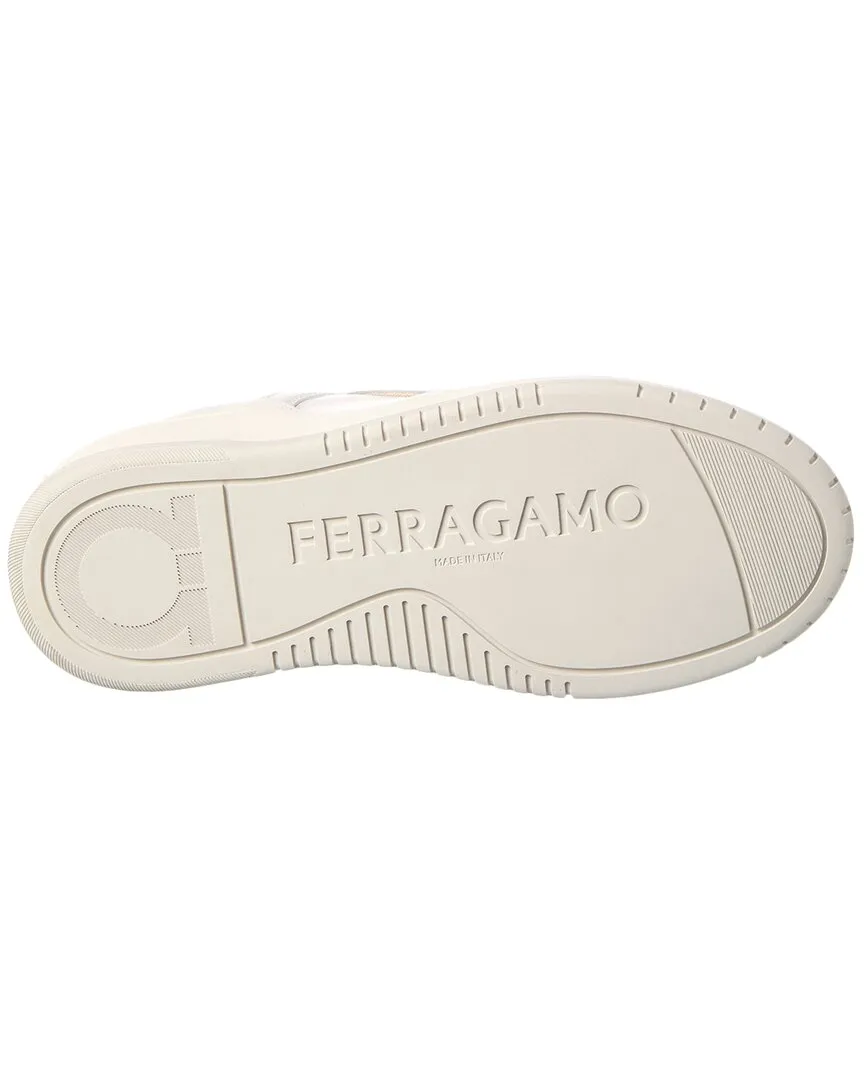 Ferragamo Gancini Leather & Suede Sneaker