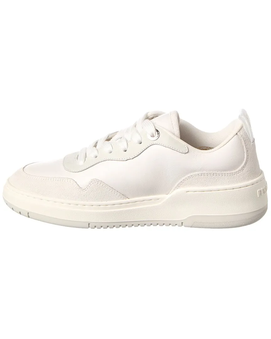 Ferragamo Gancini Leather & Suede Sneaker