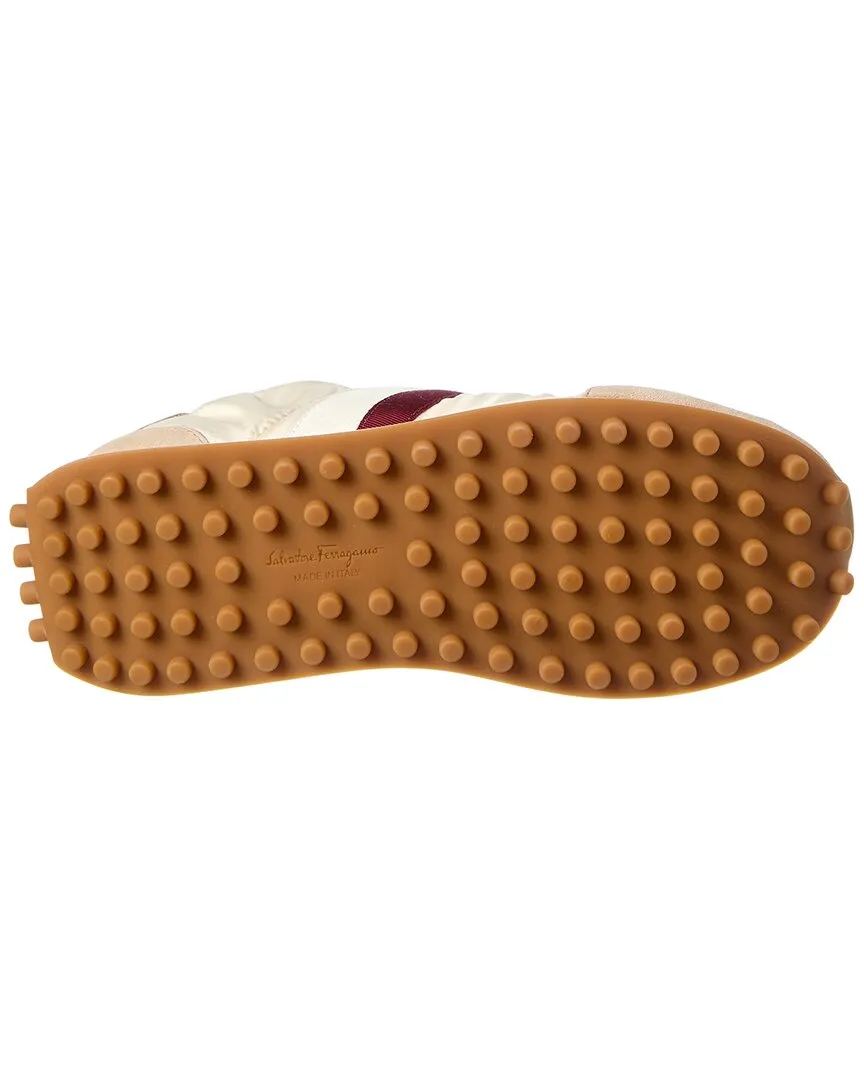 Ferragamo Iulia Nylon & Suede Sneaker