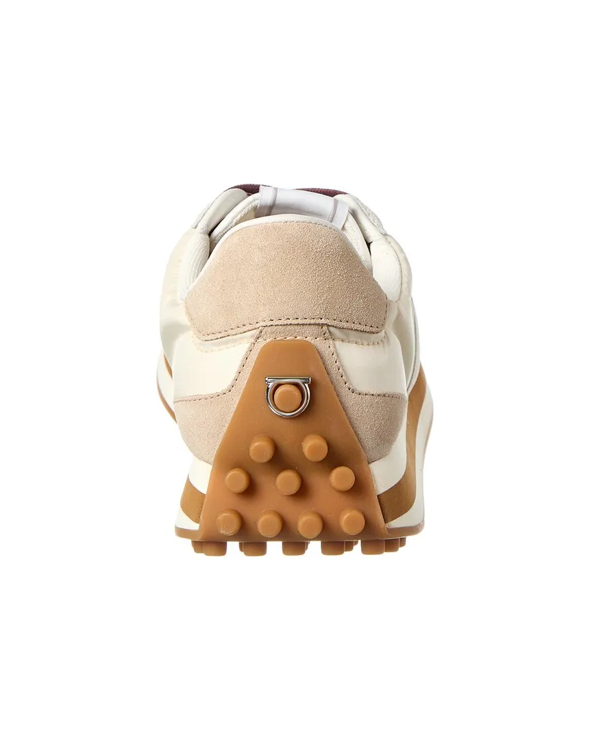 Ferragamo Iulia Nylon & Suede Sneaker