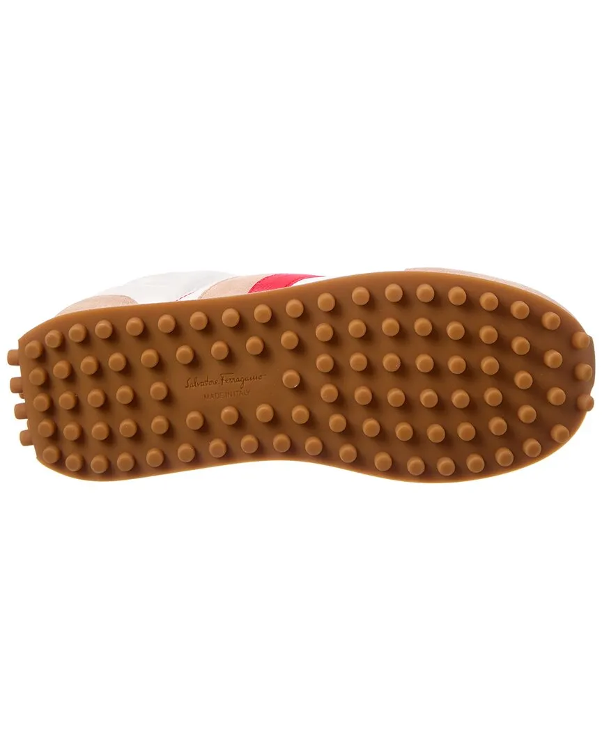 Ferragamo Iulia Nylon & Suede Sneaker