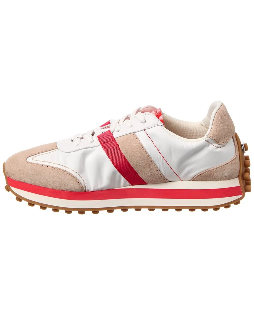 Ferragamo Iulia Nylon & Suede Sneaker