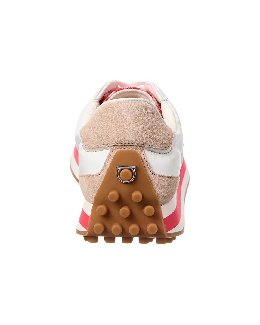 Ferragamo Iulia Nylon & Suede Sneaker
