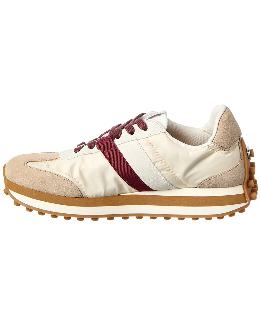 Ferragamo Iulia Nylon & Suede Sneaker