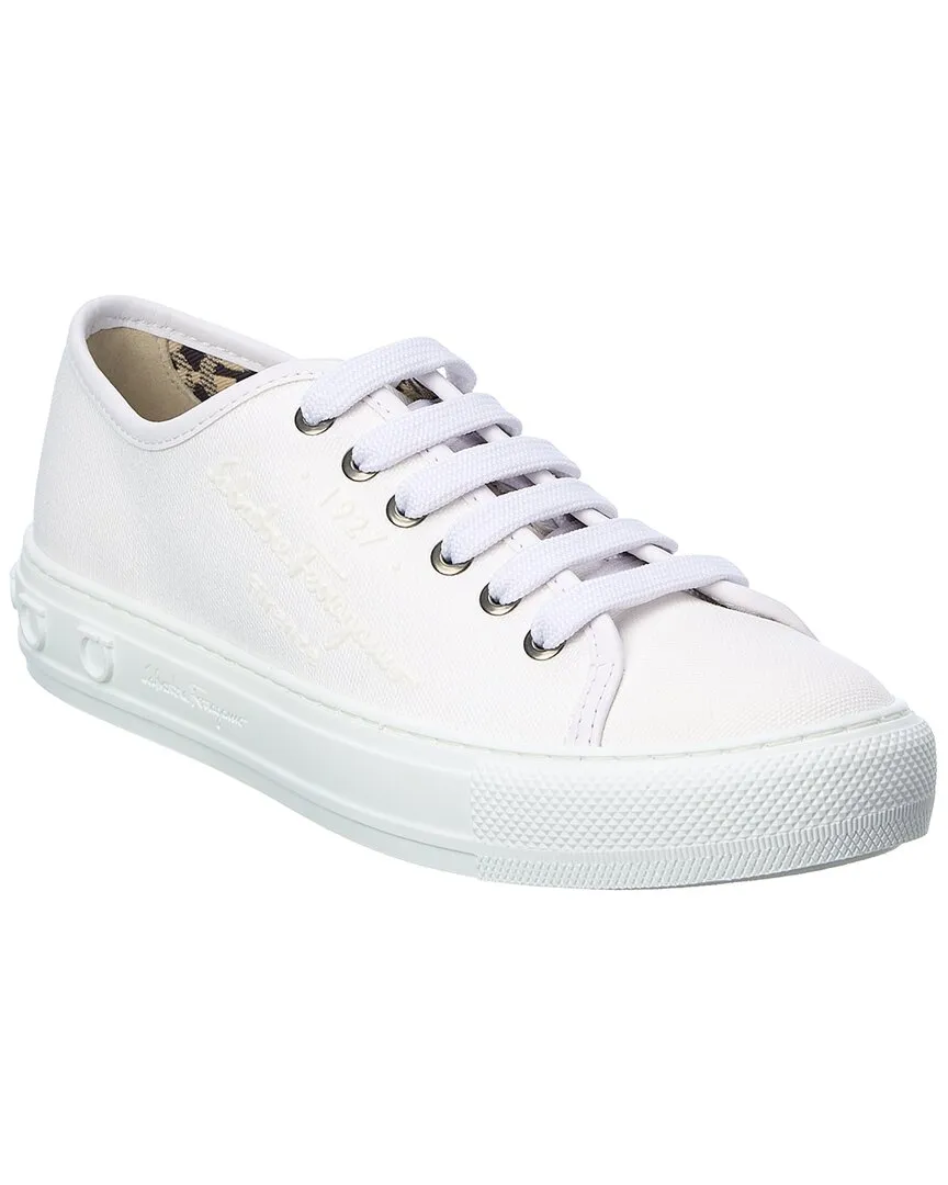 Ferragamo Mediterr Eco Canvas Sneaker