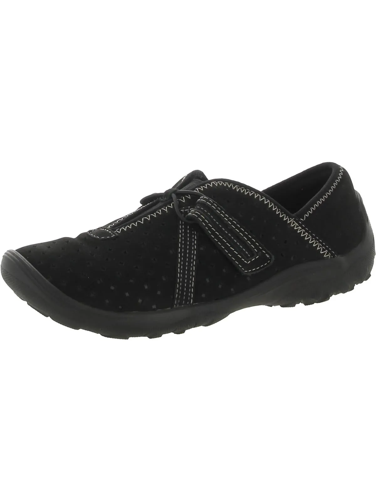 Fiana Braley Womens Leather Perforated Casual And Fashion Sneakers