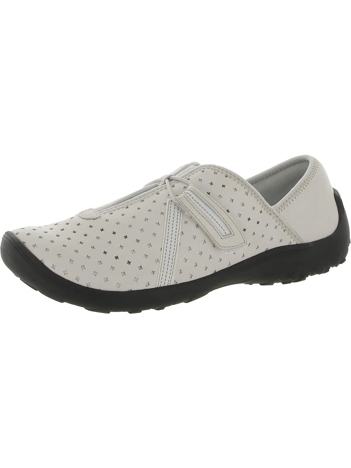 Fiana Braley Womens Leather Perforated Casual And Fashion Sneakers