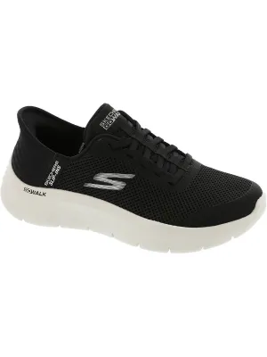 Go Walk Flex Womens Memory Foam Manmade Slip-On Sneakers