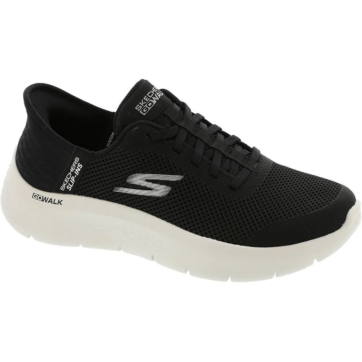 Go Walk Flex Womens Memory Foam Manmade Slip-On Sneakers