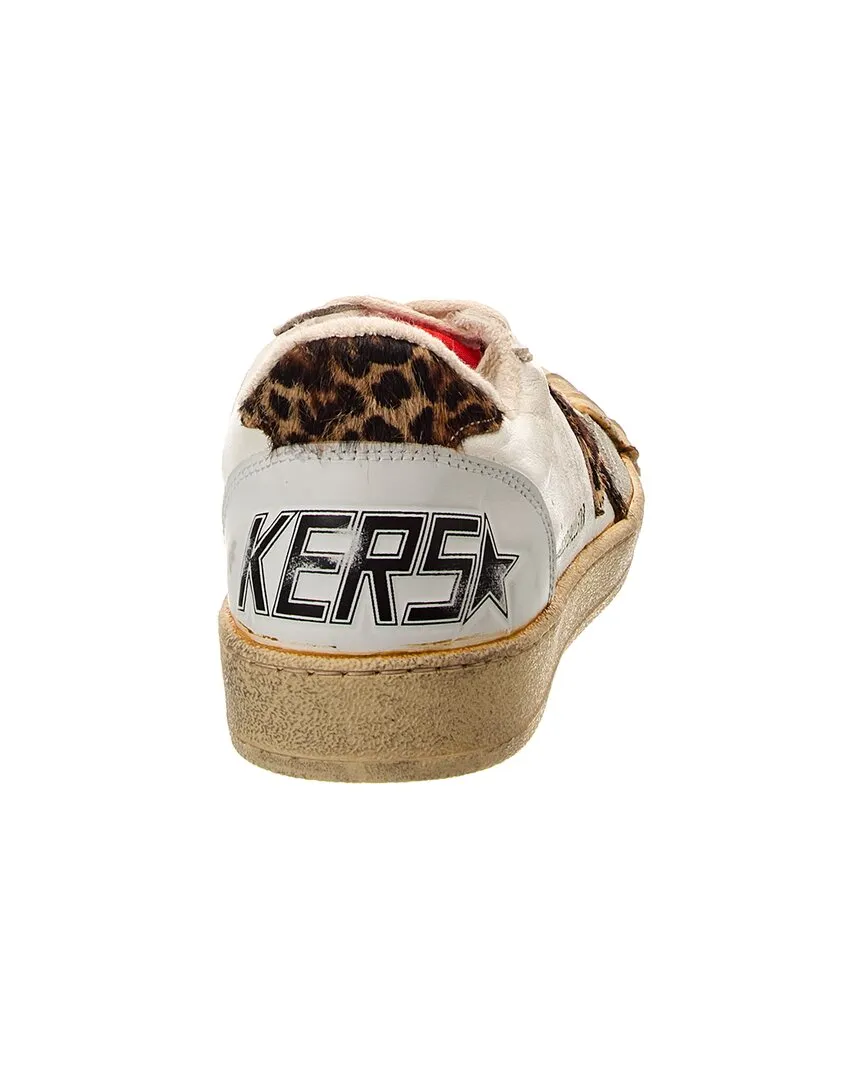 Golden Goose Ballstar Leather & Haircalf Sneaker