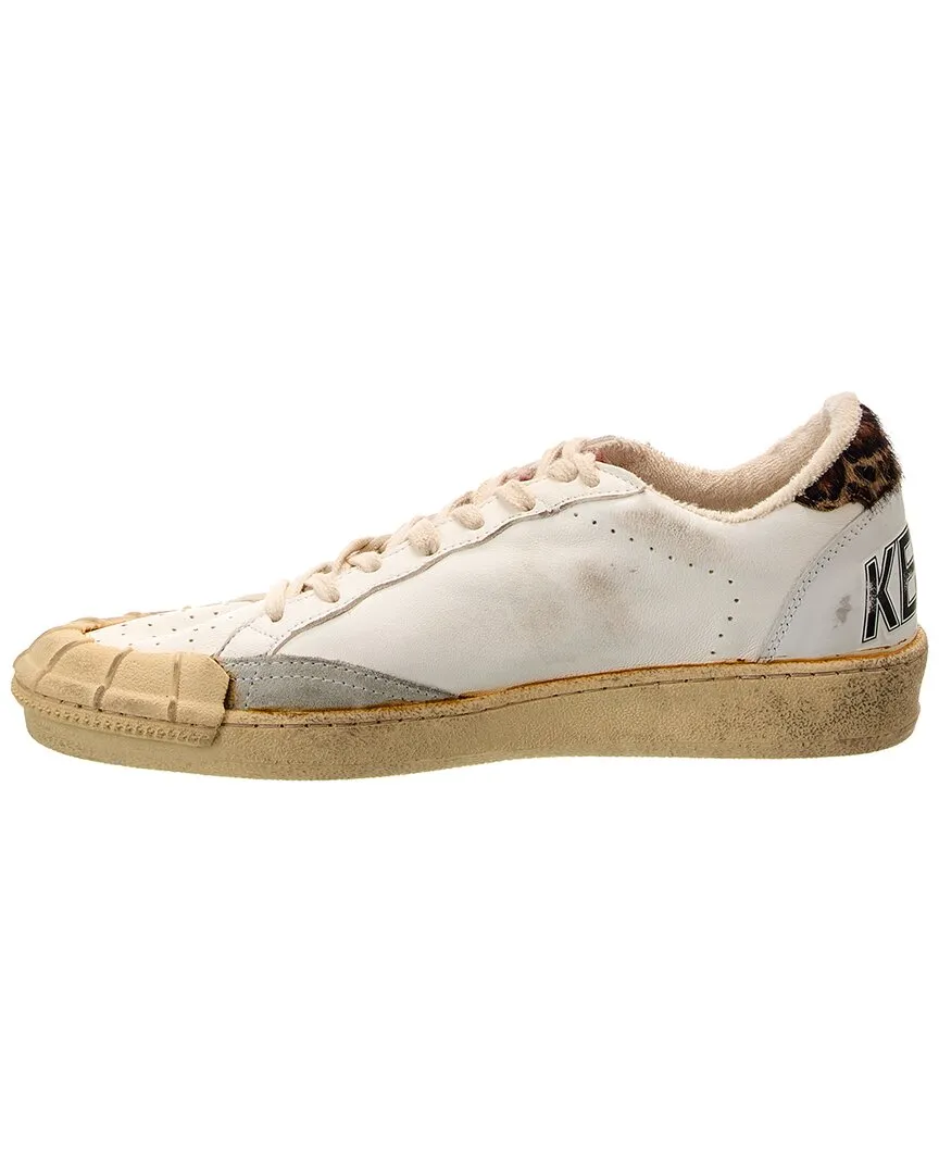 Golden Goose Ballstar Leather & Haircalf Sneaker