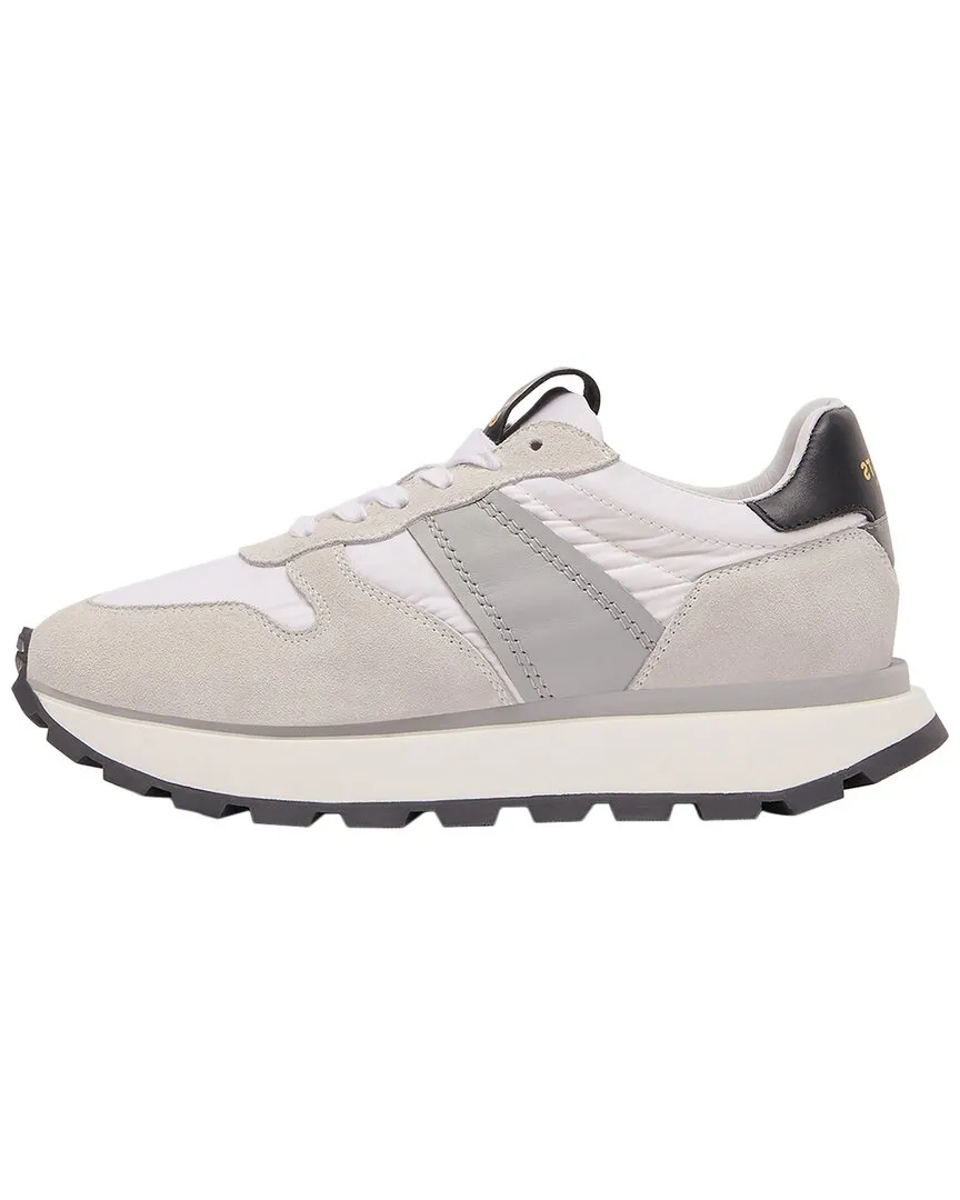 GREATS Greenpoint Runner Suede-Trim Sneaker