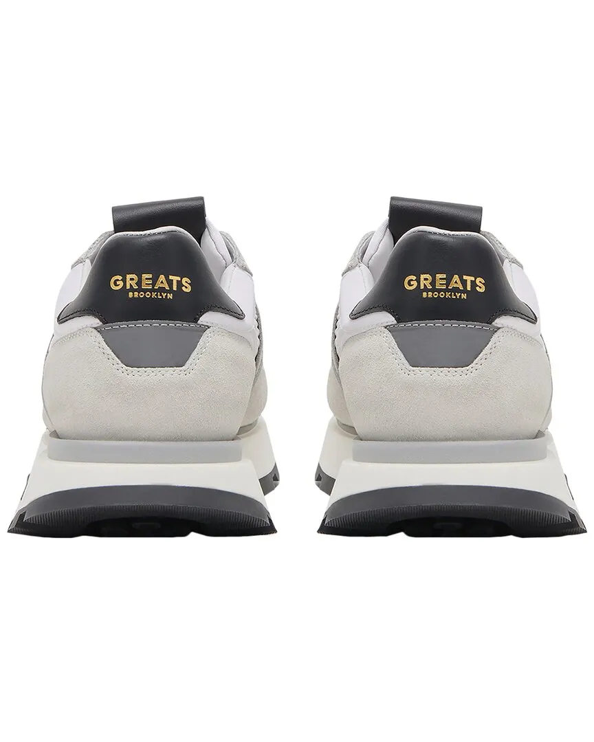 GREATS Greenpoint Runner Suede-Trim Sneaker