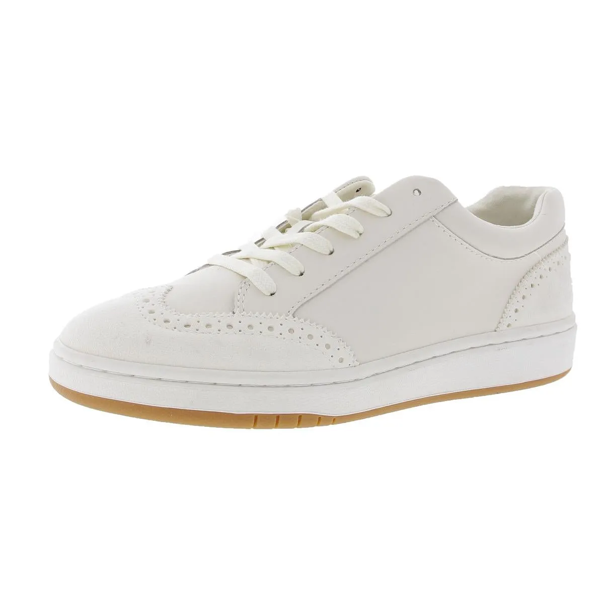 Hailey Wingtip Womens Mixed Media Leather Casual And Fashion Sneakers