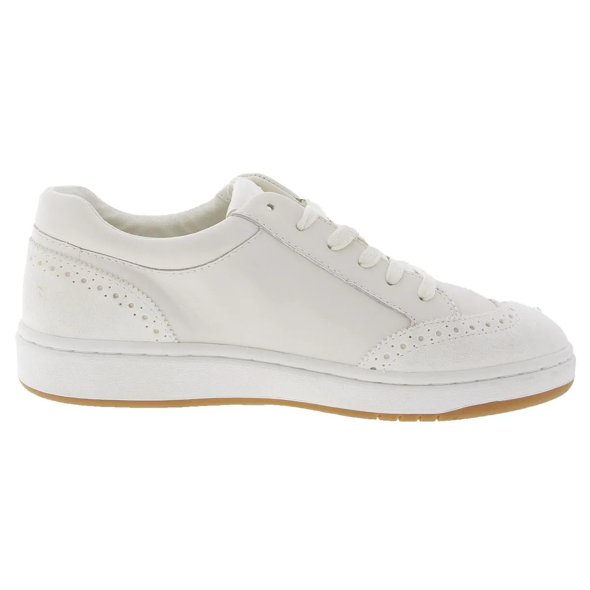 Hailey Wingtip Womens Mixed Media Leather Casual And Fashion Sneakers