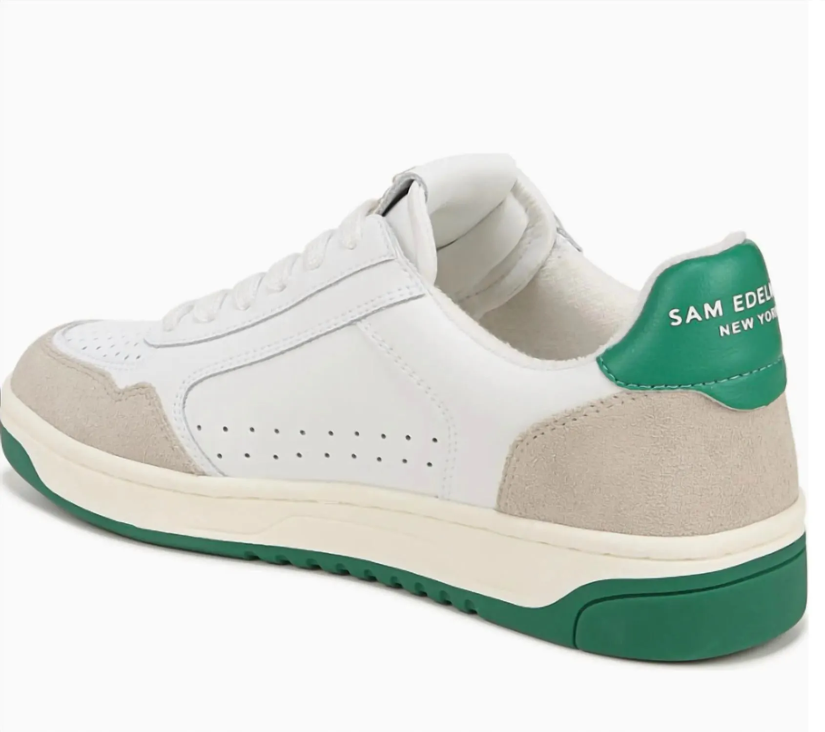 Harper Sneaker In White/green