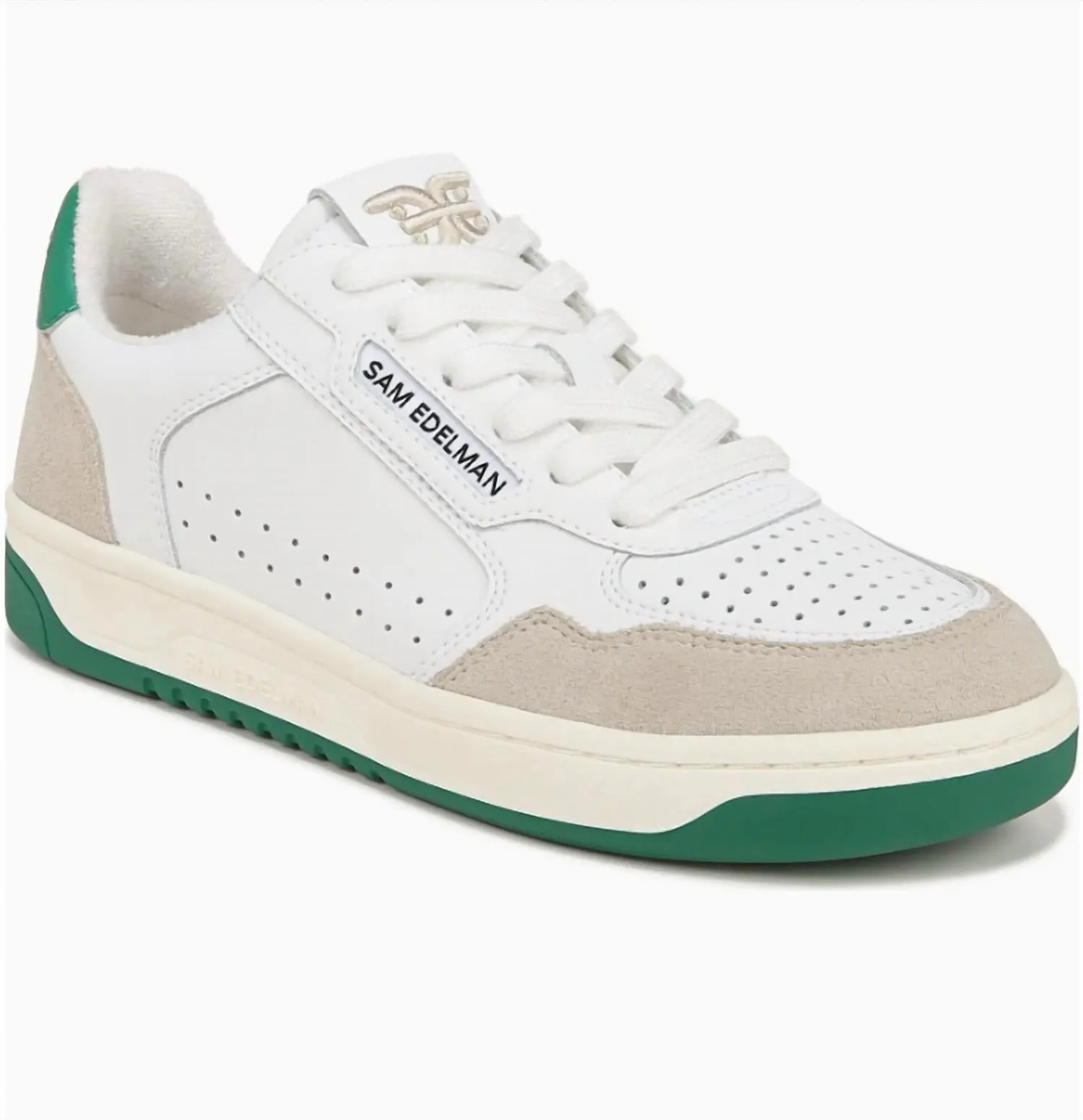 Harper Sneaker In White/green